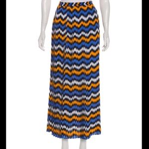 Michael Kors long pleated patterned skirt $130
